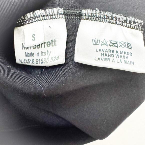 Neil Barrett Fair-Isle Thunderbolt Sweatshirt Slim Fit Regular Length S Italy - Picture 6 of 8